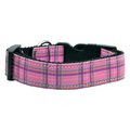 Unconditional Love Plaid Nylon Collar  Pink Large UN905758